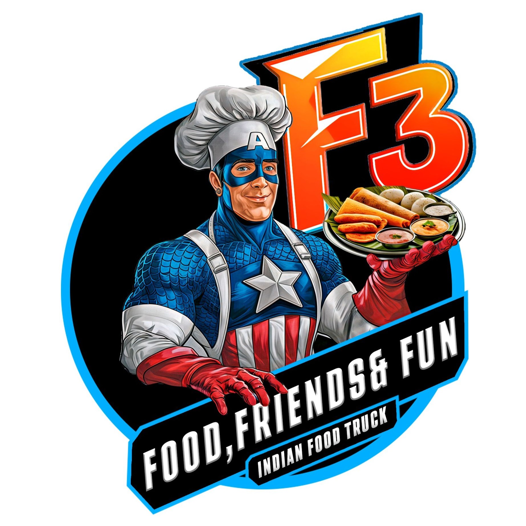 F3 Food Truck Logo
